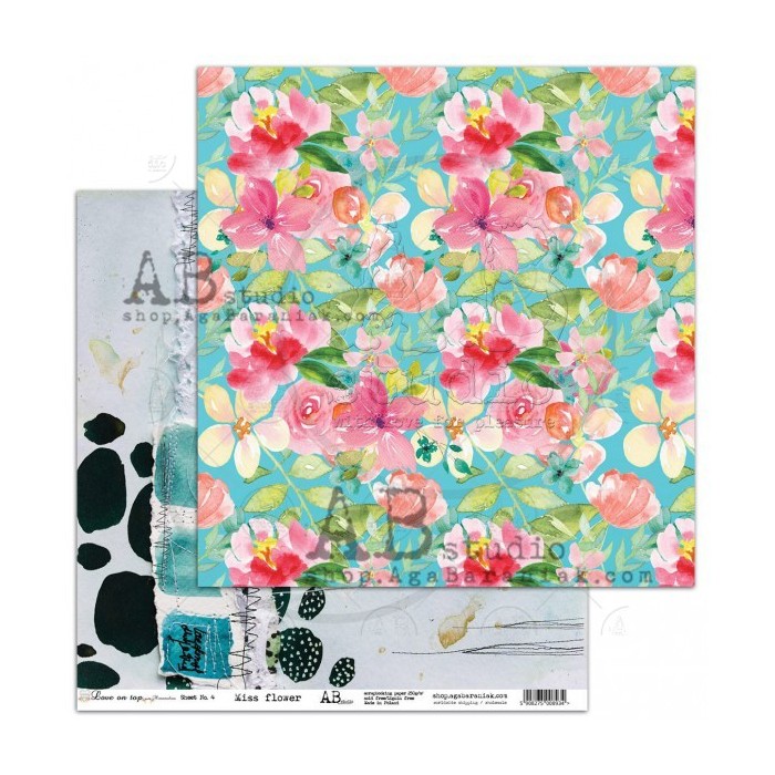 Papeles 8 doble faz mas 1 hoja de recortables "Love on Top" by Mimamolina & ABstudios