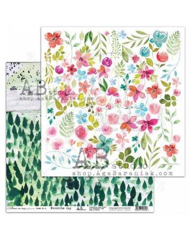 Papeles 8 doble faz mas 1 hoja de recortables "Love on Top" by Mimamolina & ABstudios