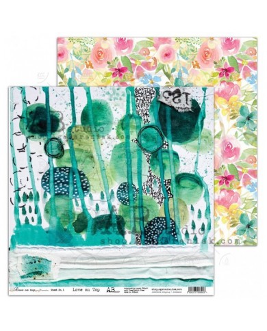 Papeles 8 doble faz mas 1 hoja de recortables "Love on Top" by Mimamolina & ABstudios