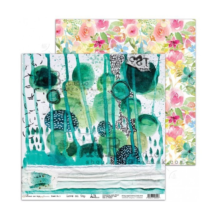 Papeles 8 doble faz mas 1 hoja de recortables "Love on Top" by Mimamolina & ABstudios