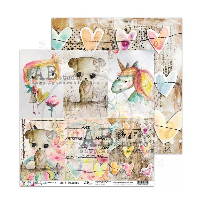Bloc de Papeles 7 a doble faz Pixie Dust by TandiArt & ABstudios