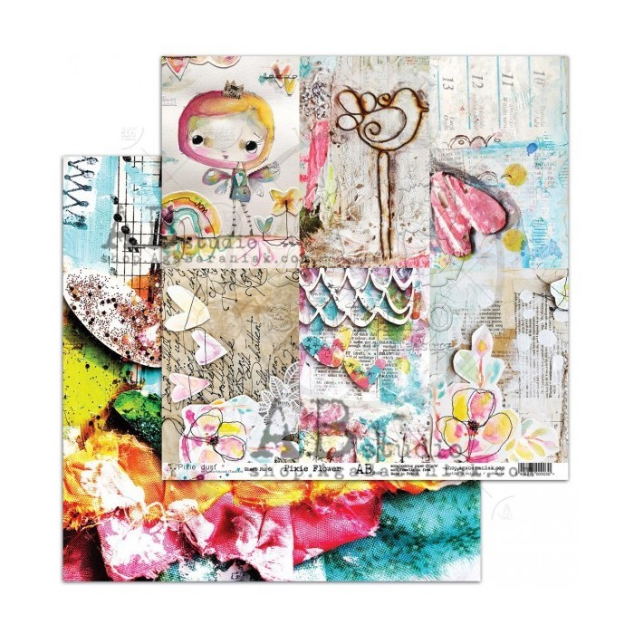Bloc de Papeles 7 a doble faz Pixie Dust by TandiArt & ABstudios