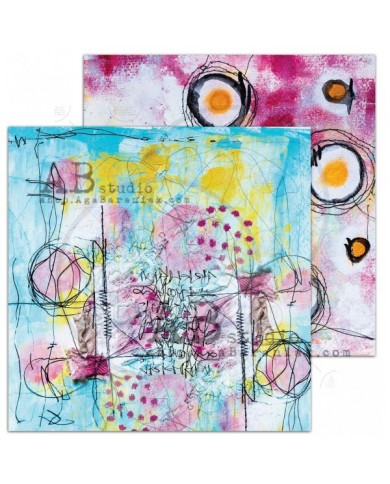 Bloc de Papeles, 8 hojas doble faz + una hoja de tags "May day" ABstudio