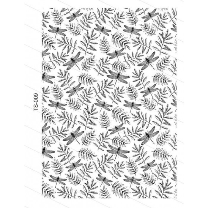 Lámina transferencia papel de seda TS009