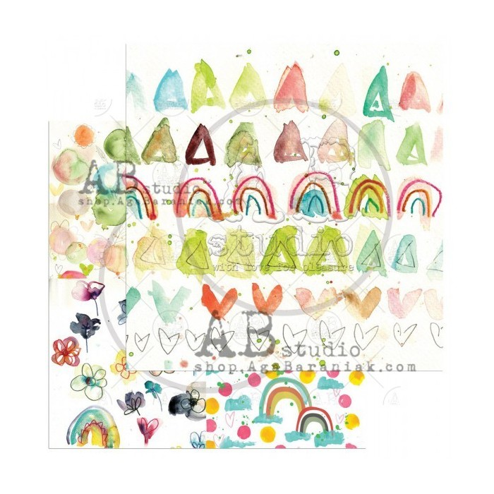 Bloc de Papeles 7 hojas doble faz "Magic whispers of fairytales" ABstudio