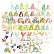 Bloc de Papeles 7 hojas doble faz "Magic whispers of fairytales" ABstudio