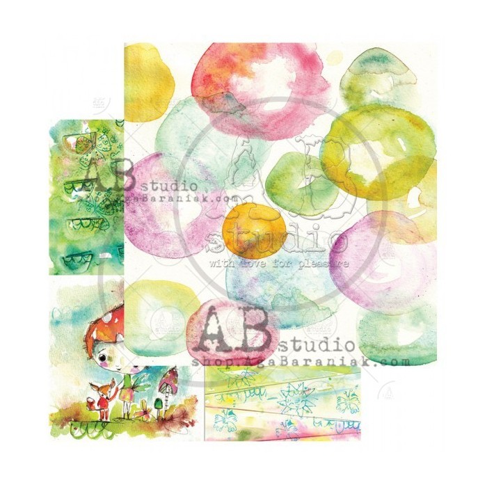Bloc de Papeles 7 hojas doble faz "Magic whispers of fairytales" ABstudio