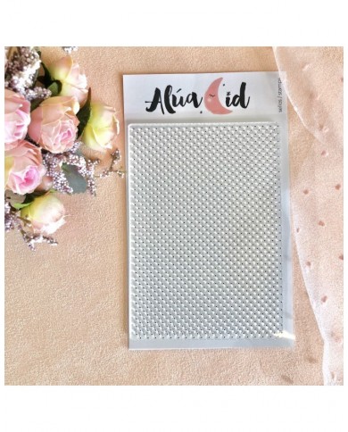 Sello fondo topitos de Alúa Cid