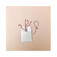 Cadena de bolitas rosa bebé x 5
