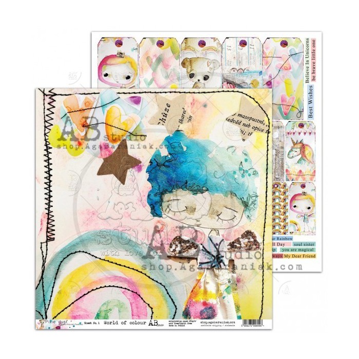 Papeles Pixie Dust by TandiArt & ABstudios 15x15