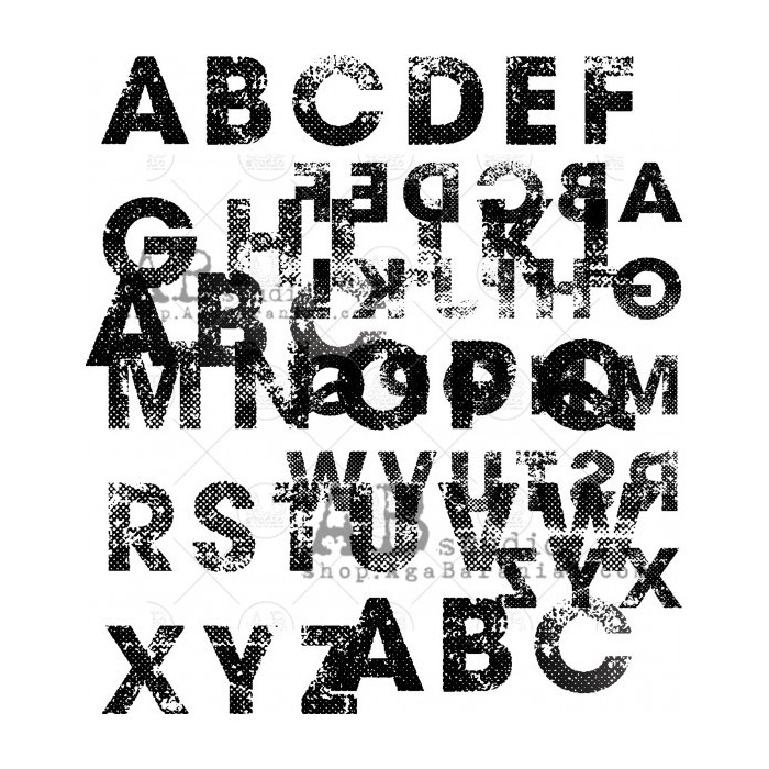 Rubber stamp ID-1026 "mixmedia background4"