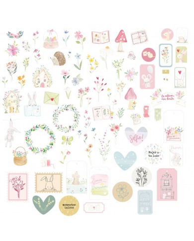 Die cuts Pétalos Bosque MINTOPIA