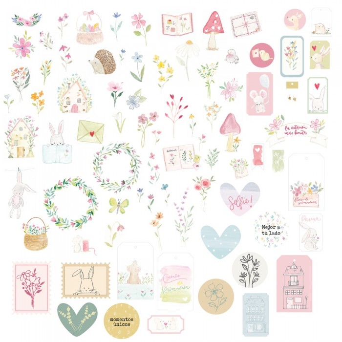 Die cuts Pétalos Bosque MINTOPIA