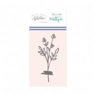 Mini sello Mintopía Pétalos ramita con washi 2