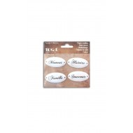 Surtido de 4 placas esmaltadas TOGA