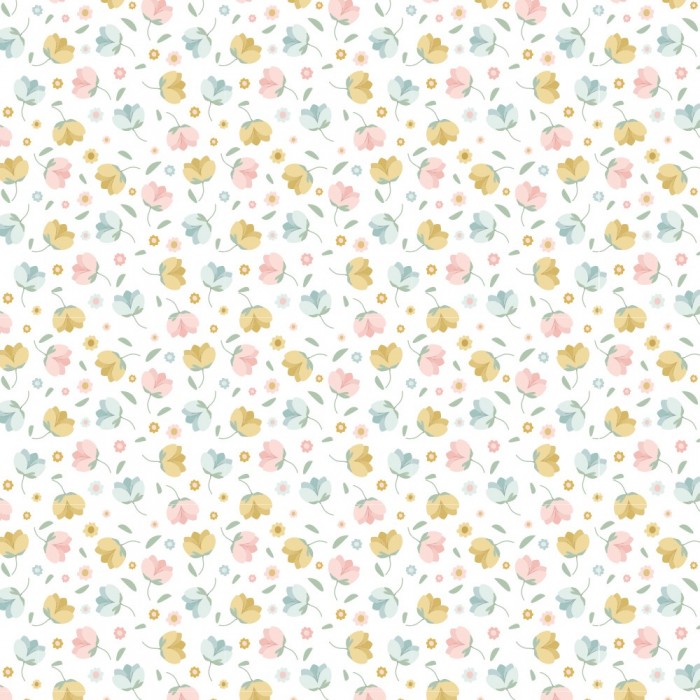 Tela de encuadernar Wilma Moon Flores