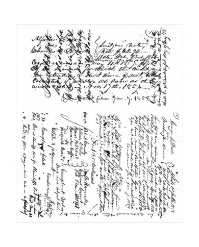 Sellos Tim Holtz  - Ledger Script CMS241