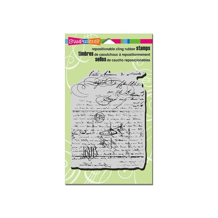 Stampendous - Cling Mounted Rubber Stamps - Vintage Letter CRR221