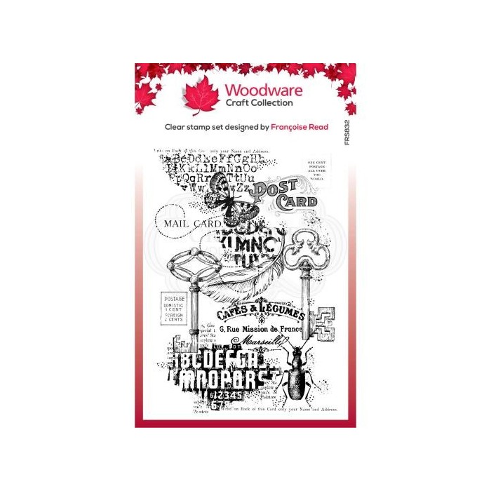 SELLO EPHEMERA BACKGROUND - CLEAR STAMP FRS832