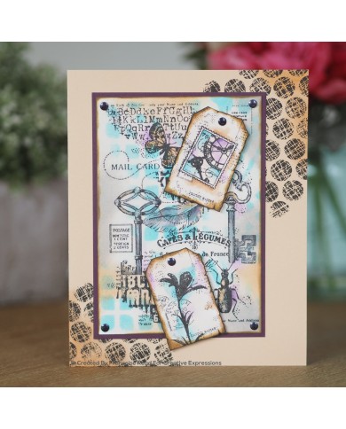 SELLO EPHEMERA BACKGROUND - CLEAR STAMP FRS832