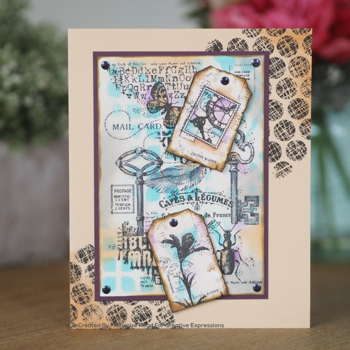 SELLO EPHEMERA BACKGROUND - CLEAR STAMP FRS832