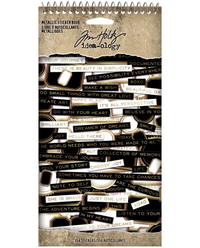 Tim Holtz Idea-ology: Metallic Sticker Book TH94134