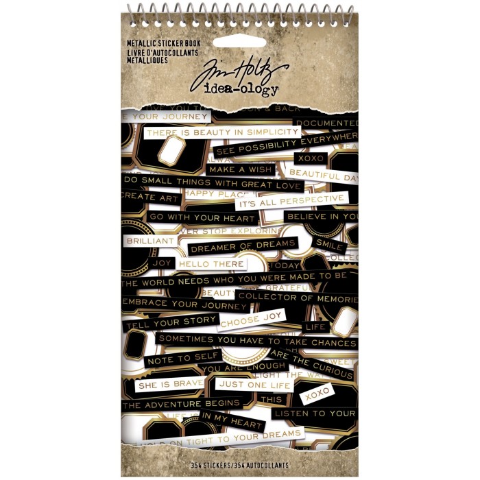 Tim Holtz Idea-ology: Metallic Sticker Book TH94134