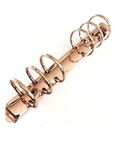 MECANISMO 6 ANILLAS REDONDO 30mm Diam. -ROSE GOLD