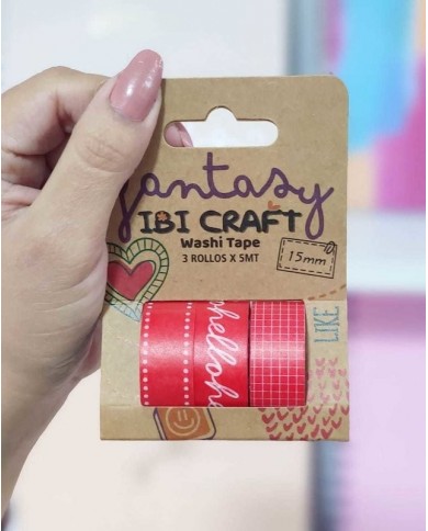 copy of WASHI TAPE x 3 rojo