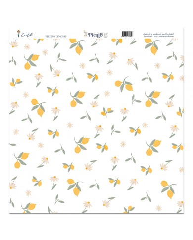 Vellum Lemons 12"x12" Picnic Cocoloko