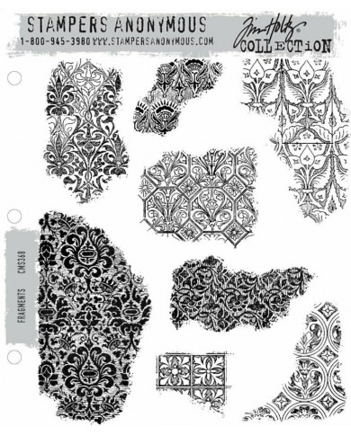 Tim Holtz  Cling Mount Stamps - Fragments CMS368