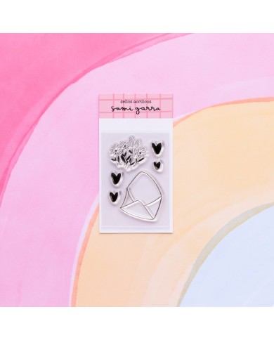 JANE - SELLO ACRÍLICO SOBRE FLORIDO - Sami garra