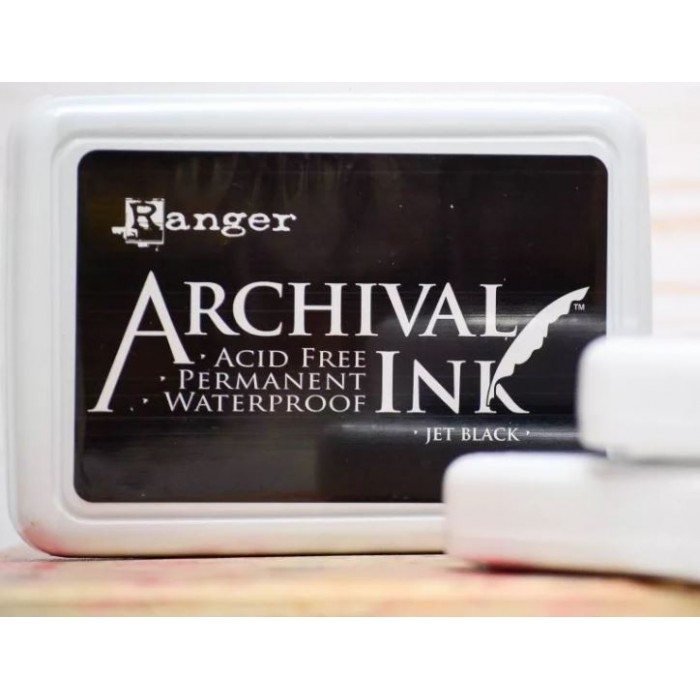 Archival Ink - Almohadilla de tinta para sellos Jet Black