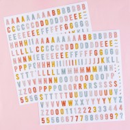 Stickers Alfabeto PVC Transparentes - Kimidori Colors VVKM005012