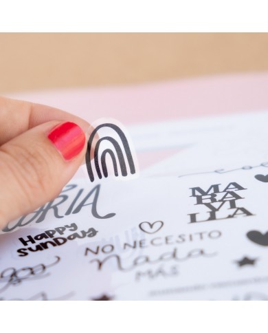 MY STORY Pegatinas transparentes PVC