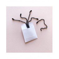 Cadenas de bolitas color negro x 5 unidades