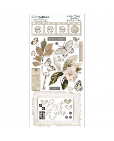 49andMarket - Vintage Artistry Essentials – Chipboard Stickers