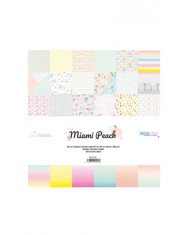 MIAMI PEACH Colección de Papeles - Adela - The_mint_feather