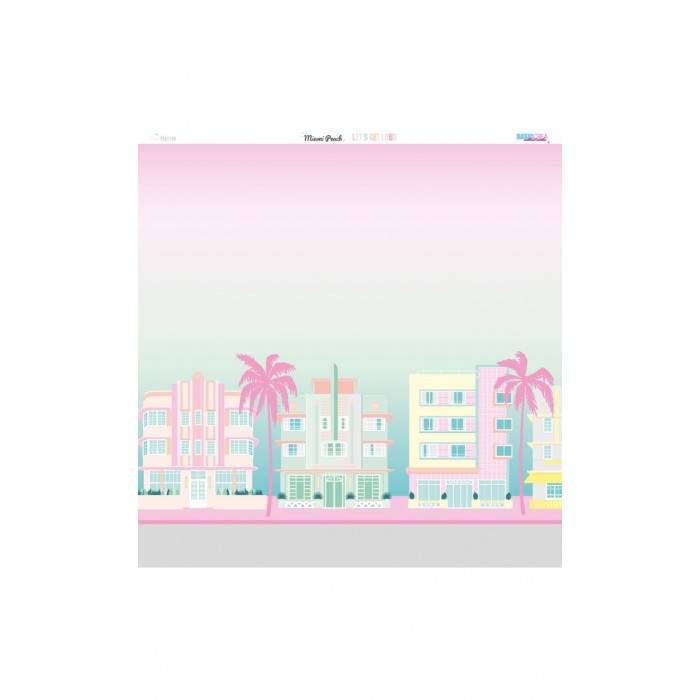 MIAMI PEACH Colección de Papeles - Adela - The_mint_feather