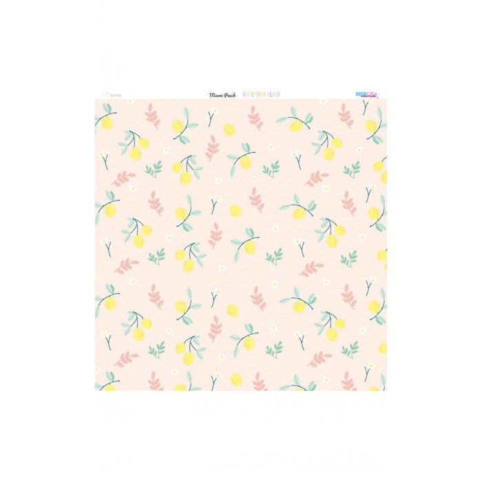 MIAMI PEACH Colección de Papeles - Adela - The_mint_feather