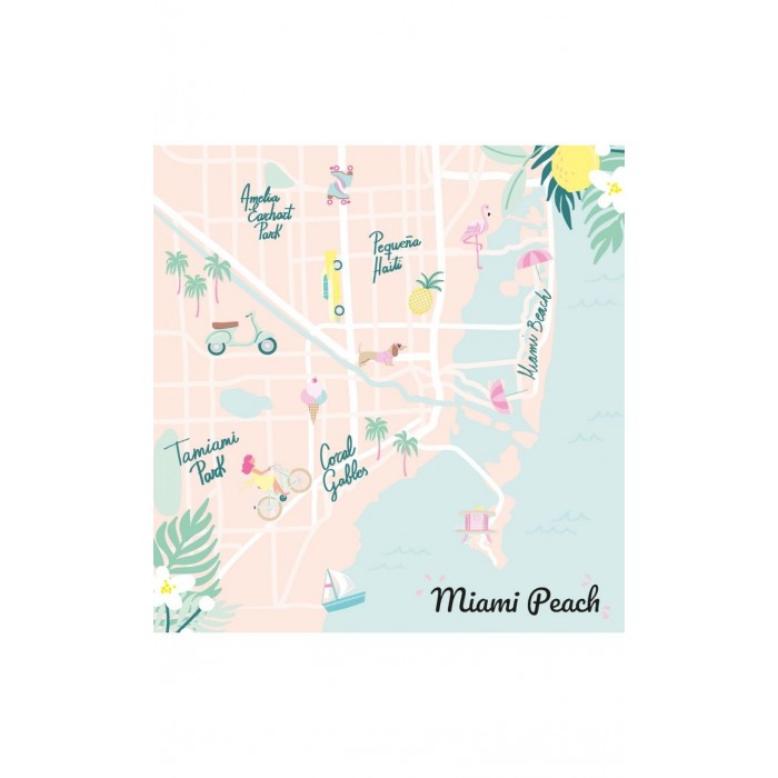 MIAMI PEACH Colección de Papeles - Adela - The_mint_feather