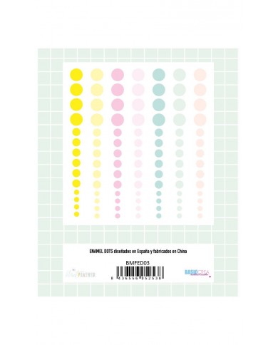 MIAMI PEACH Enamel dots - Adela - The_mint_feather