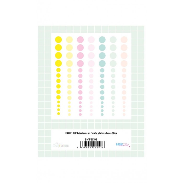 MIAMI PEACH Enamel dots - Adela - The_mint_feather