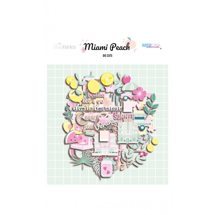 MIAMI PEACH Diecuts - Adela - The_mint_feather
