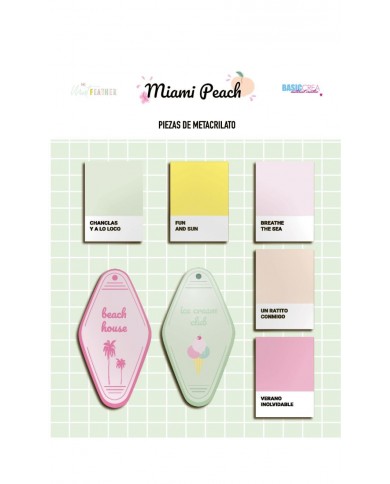 MIAMI PEACH Metacrilatos - Adela - The_mint_feather BMFL02