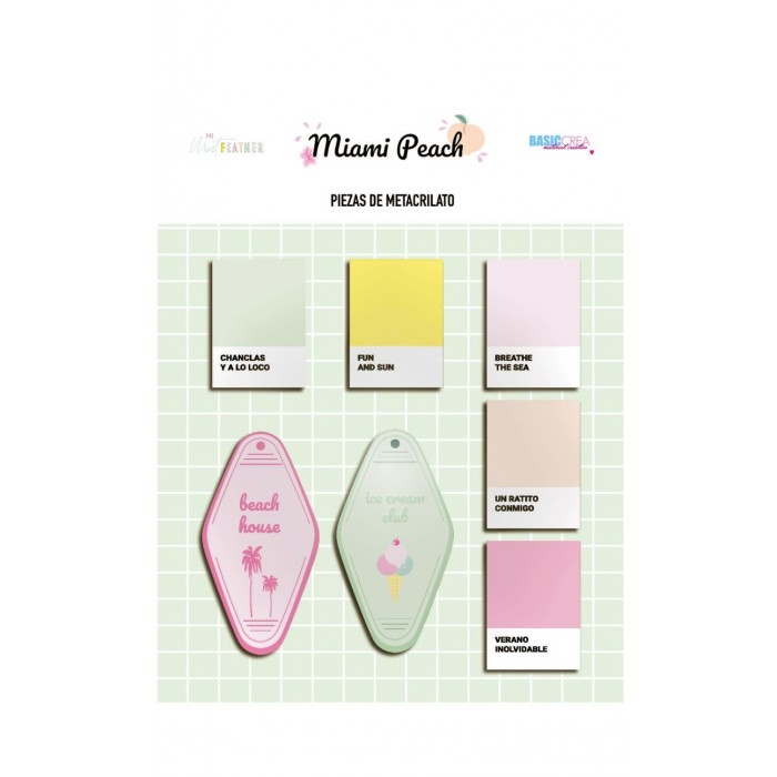 MIAMI PEACH Metacrilatos - Adela - The_mint_feather BMFL02