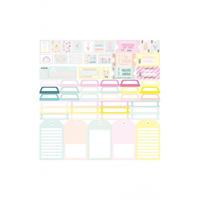 MIAMI PEACH Tarjetas recortables- Adela - The_mint_feather