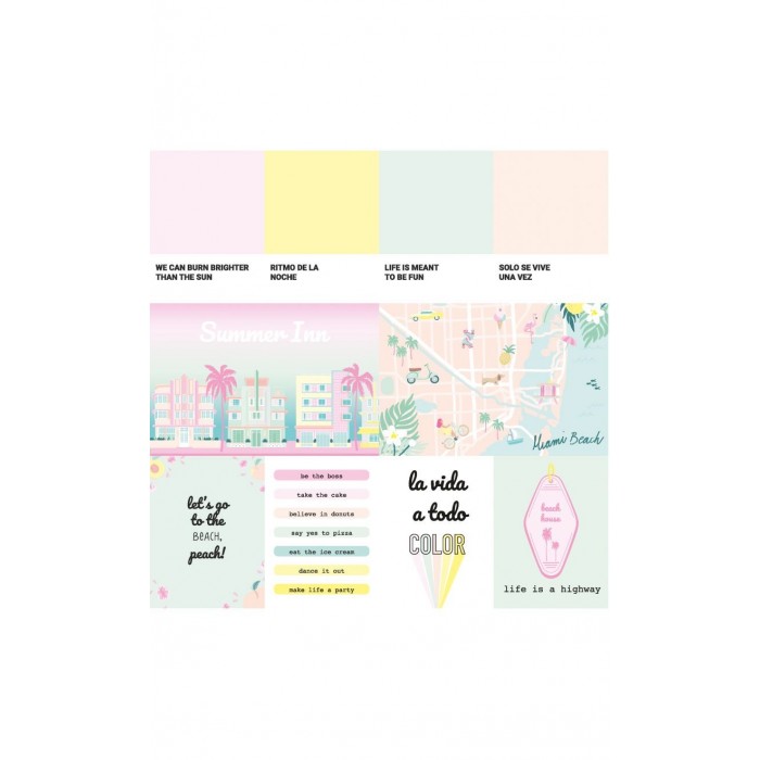 MIAMI PEACH Tarjetas recortables- Adela - The_mint_feather
