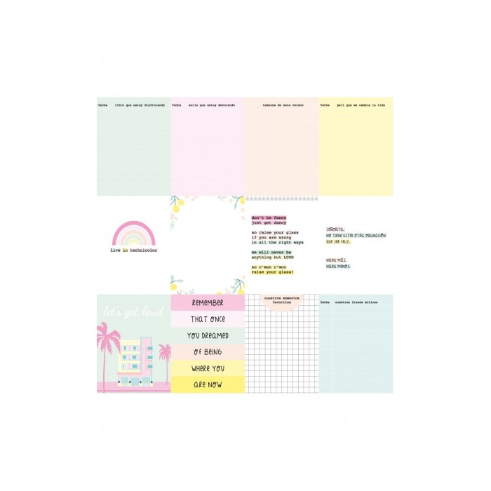 MIAMI PEACH Tarjetas recortables- Adela - The_mint_feather