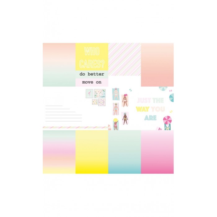 MIAMI PEACH Tarjetas recortables- Adela - The_mint_feather